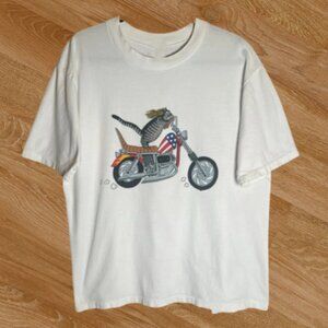 Crazy Shirts Kliban Cat Motorcycle Graphic T-Shirt